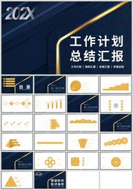 黑金风工作计划总结汇报PPT