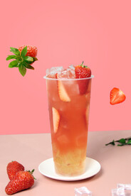 草莓冻冻茶