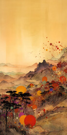 新中式山水画
