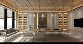 新中式茶室3d模型