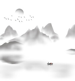 水墨山水推拉门