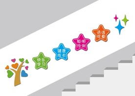 幼儿园楼梯文化墙