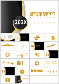 黑金风商务营销策划方案PPT