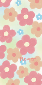 粉色花手机壳图案