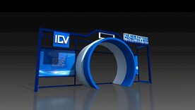 科技感 品牌墙 签到