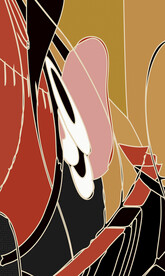 日式轻奢抽象装饰画