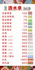 酒水单