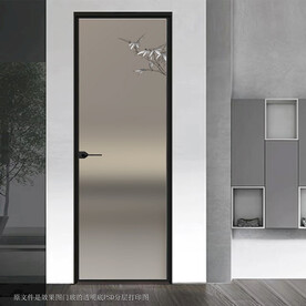 高清分层透明底平开门打印图