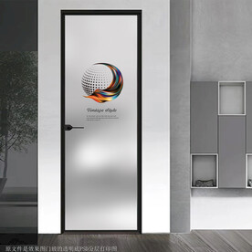 高清分层透明底平开门打印图