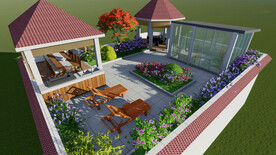 屋顶花园设计案例效果图