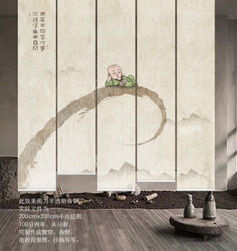 极简东方美门帘