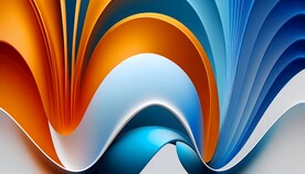 科技动感曲线背景