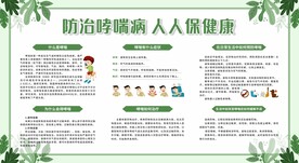 防治哮喘病宣传栏