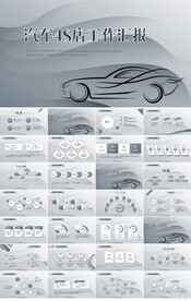 汽车4S店工作汇报动态PPT