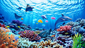 卡通海底世界儿童乐园