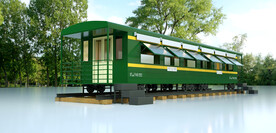 火车餐厅效果图