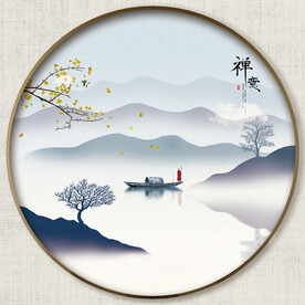 圆形禅意画
