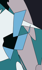 欧式抽象色块装饰画