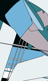 欧式抽象色块装饰画