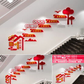 环境整治楼道文化墙