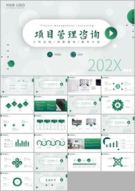 简约风项目管理咨询ppt