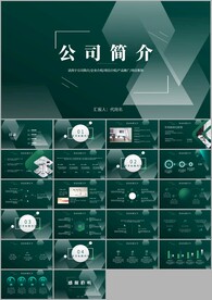商务风公司简介企业宣传ppt