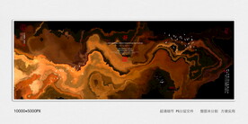 黑金水墨装饰画