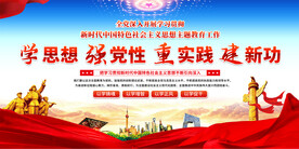 学思想强党性重实践建新功展板