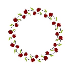 樱桃矢量圆