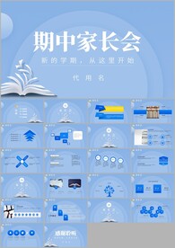 幼儿园小学中学家长会ppt