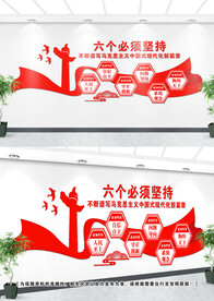 六个必须坚持文化墙