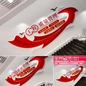 工程质量管理楼道文化墙