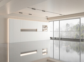 现代极简 轻奢客厅 空场景