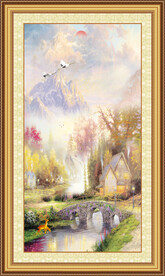 欧式乡村风景油画