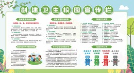 创建卫生校园展板