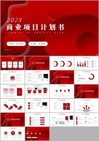 商务风融资商业计划书PPT模板