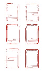中国风印章边框中式标题文字框