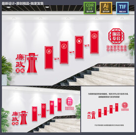 廉政楼道文化墙