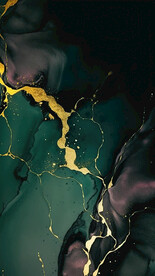 绿色黑色抽象画