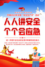 2023安全生产月海报