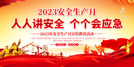 2023全国安全生产月展板