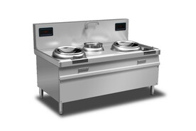 电磁双炒单尾灶