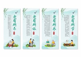 关爱老人展板