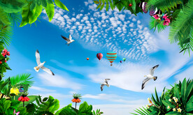 蓝天白云软膜天花