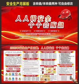 安全生产月宣传栏