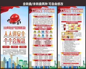 2023年安全生产月海报