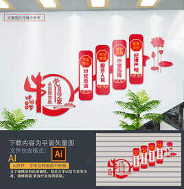 党建楼梯文化墙