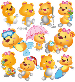卡通小熊 