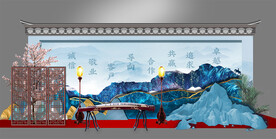 会议合影造型