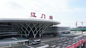 江门高铁江门站4K航拍